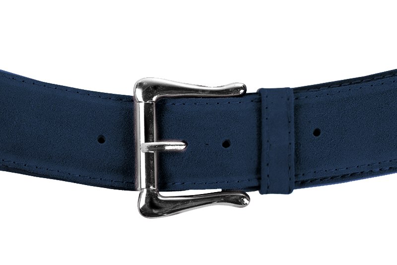 Ceinture femme bleu marine cuir sale